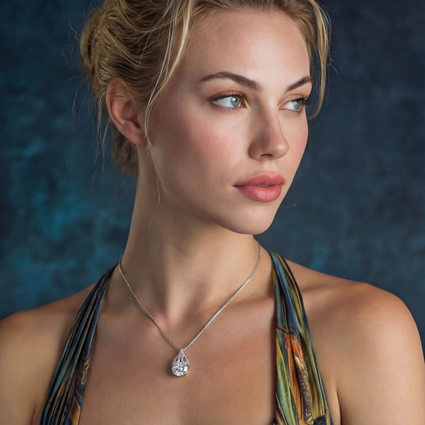 Teardrop Brilliance Necklace by Mindful Elegance