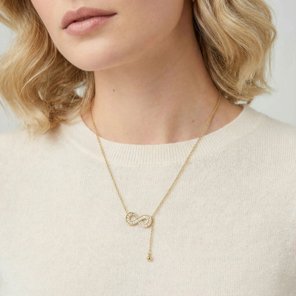 Infinity Sparkle Necklace by Mindful Elegance
