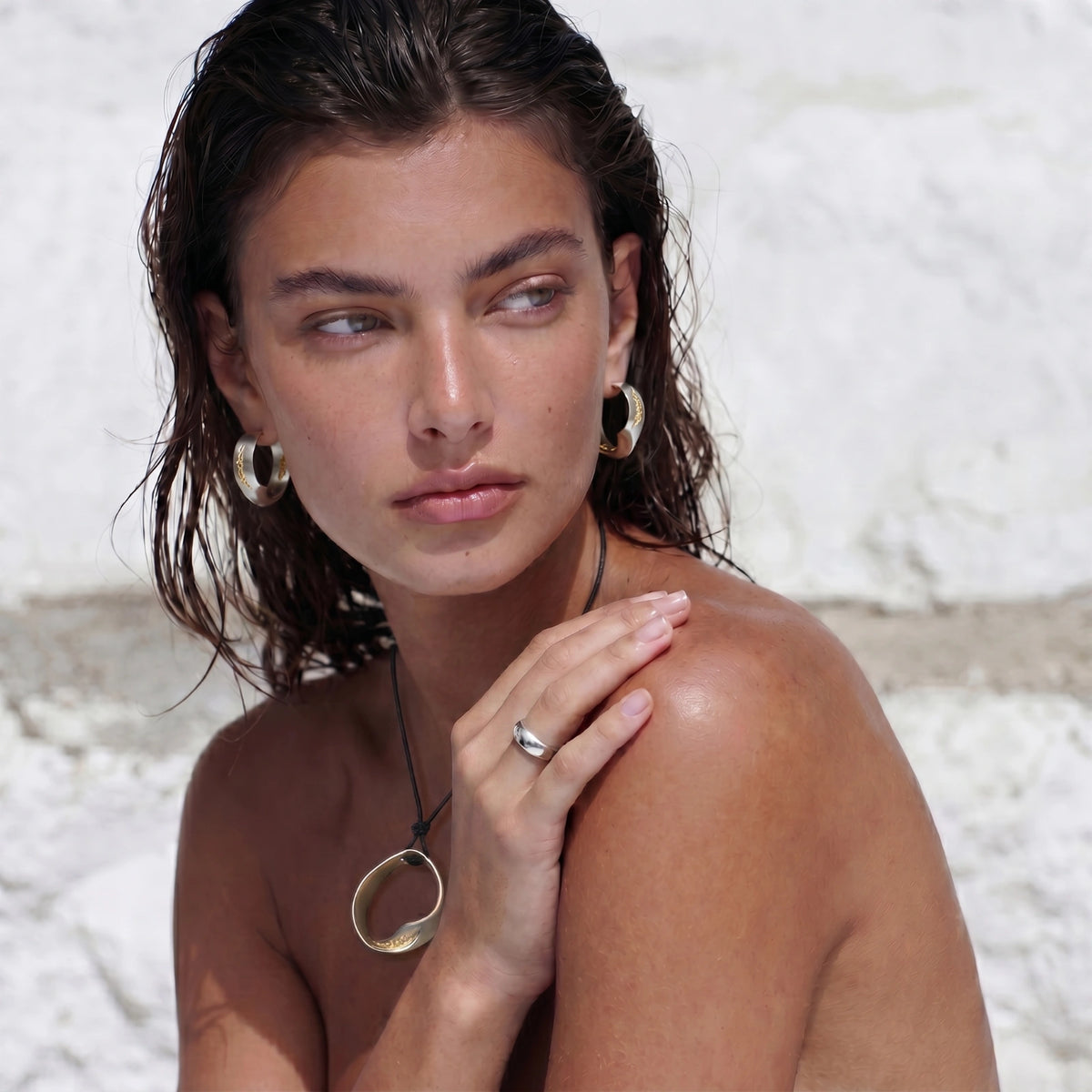 Horizon Circle Necklace by Mindful Elegance