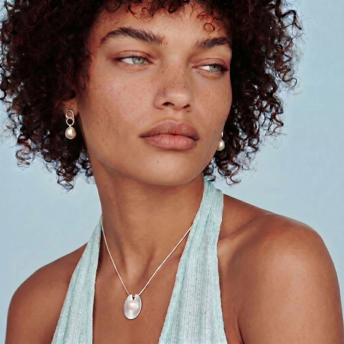 Luna Pearl Pendant by Mindful Elegance