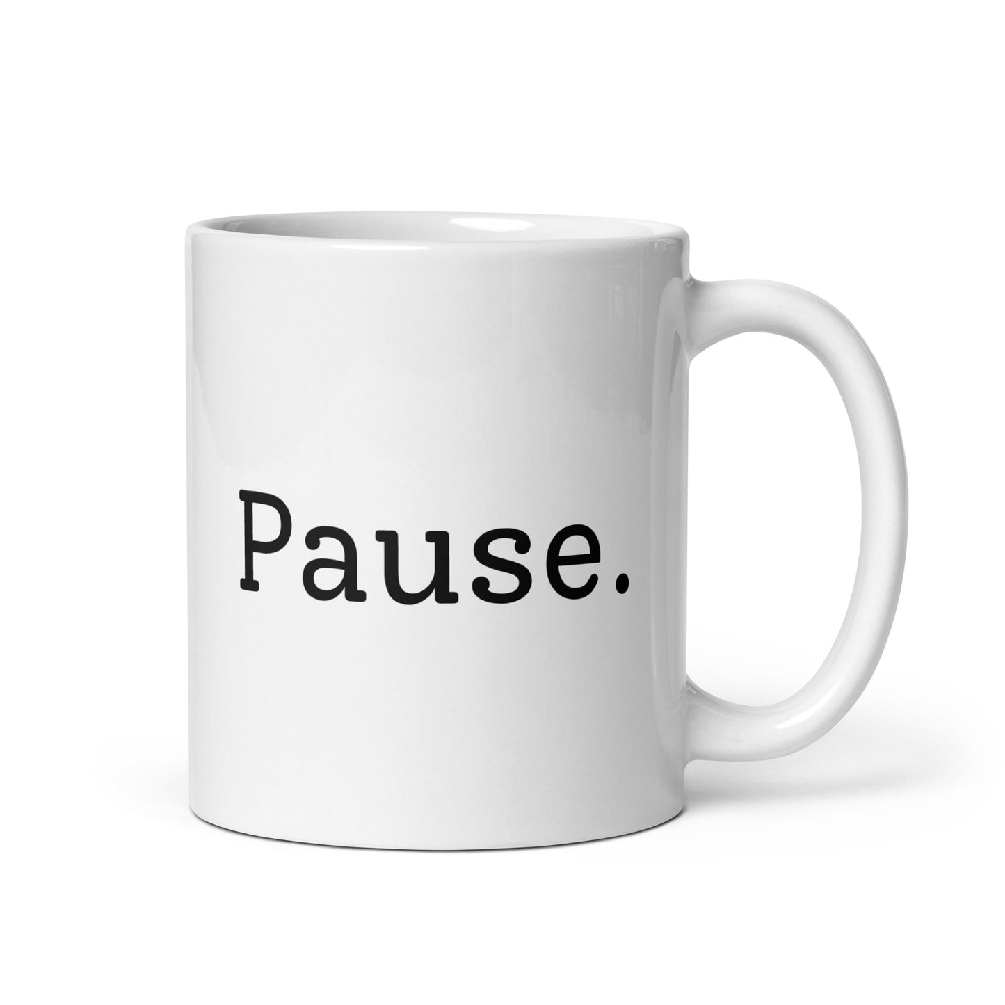 Mindful Life, Mindful Work - White Glossy Mug
