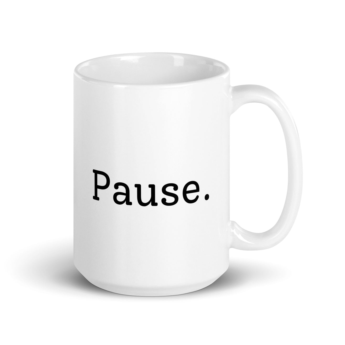 Mindful Life, Mindful Work - White Glossy Mug