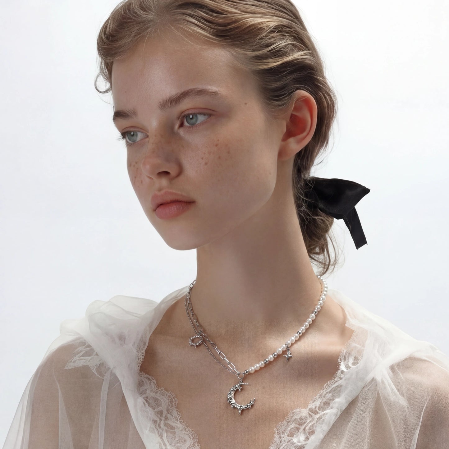 Celestial Moon Necklace by Mindful Elegance