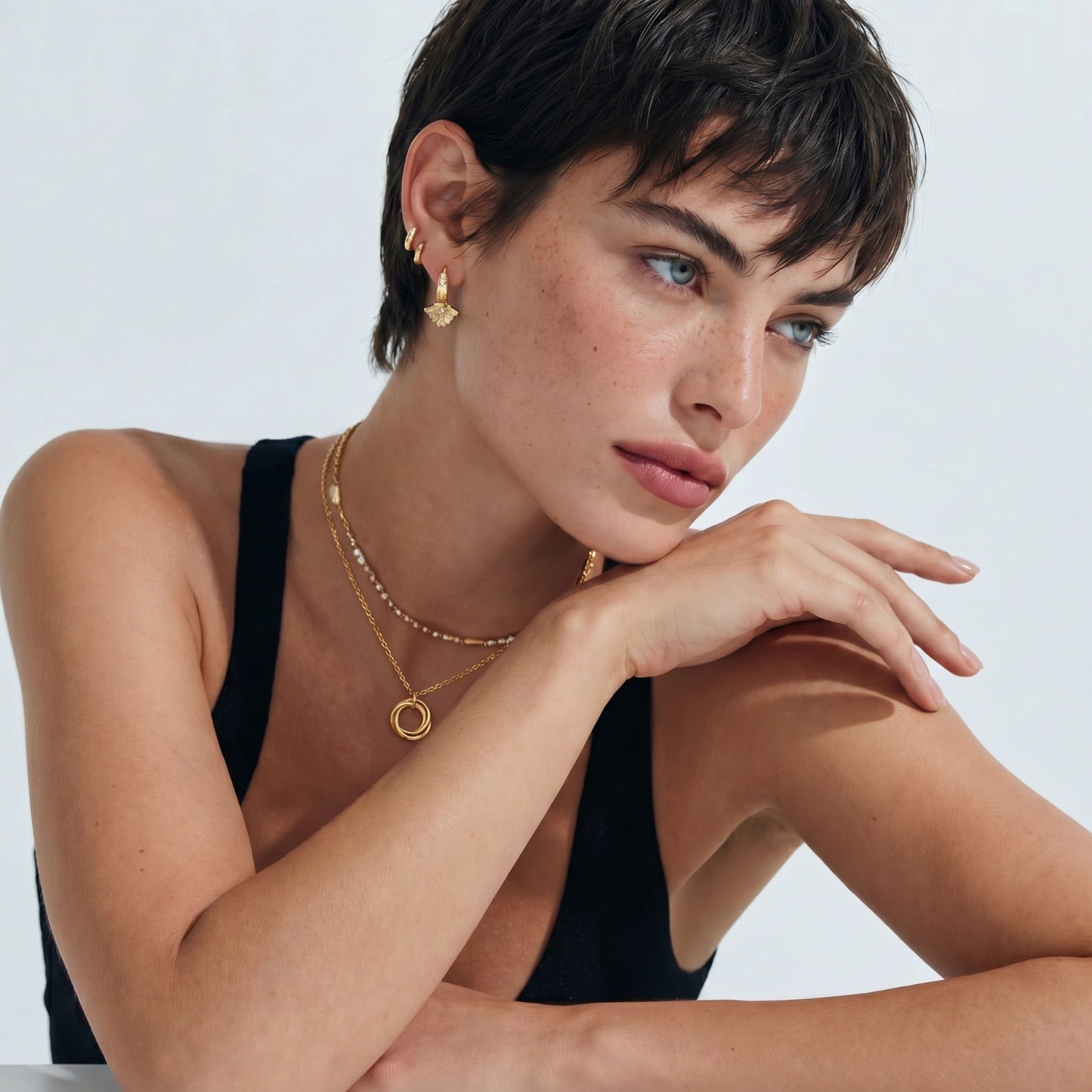 Twisted Harmony Necklace by Mindful Elegance