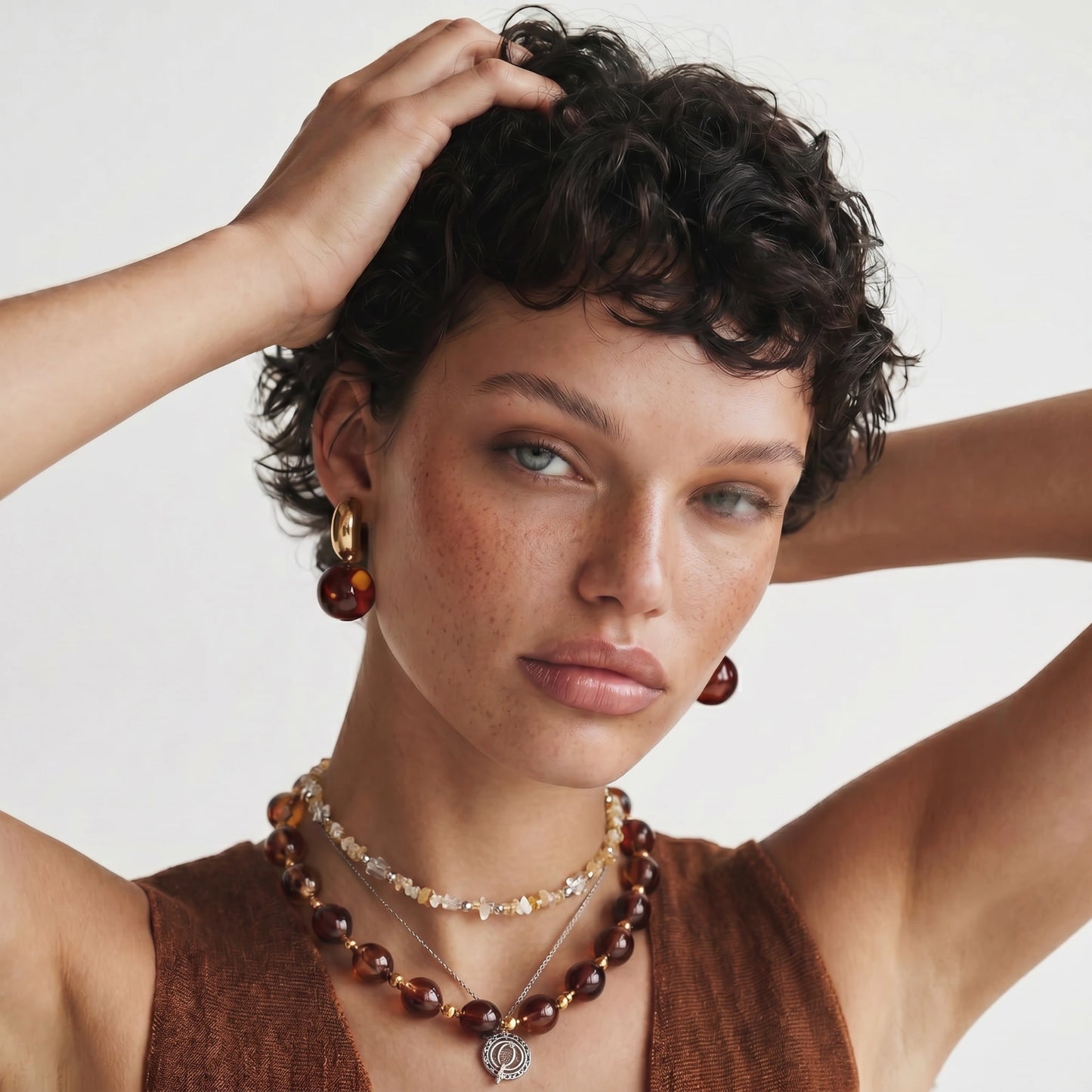 Earthbound Layered Necklace by Mindful Elegance