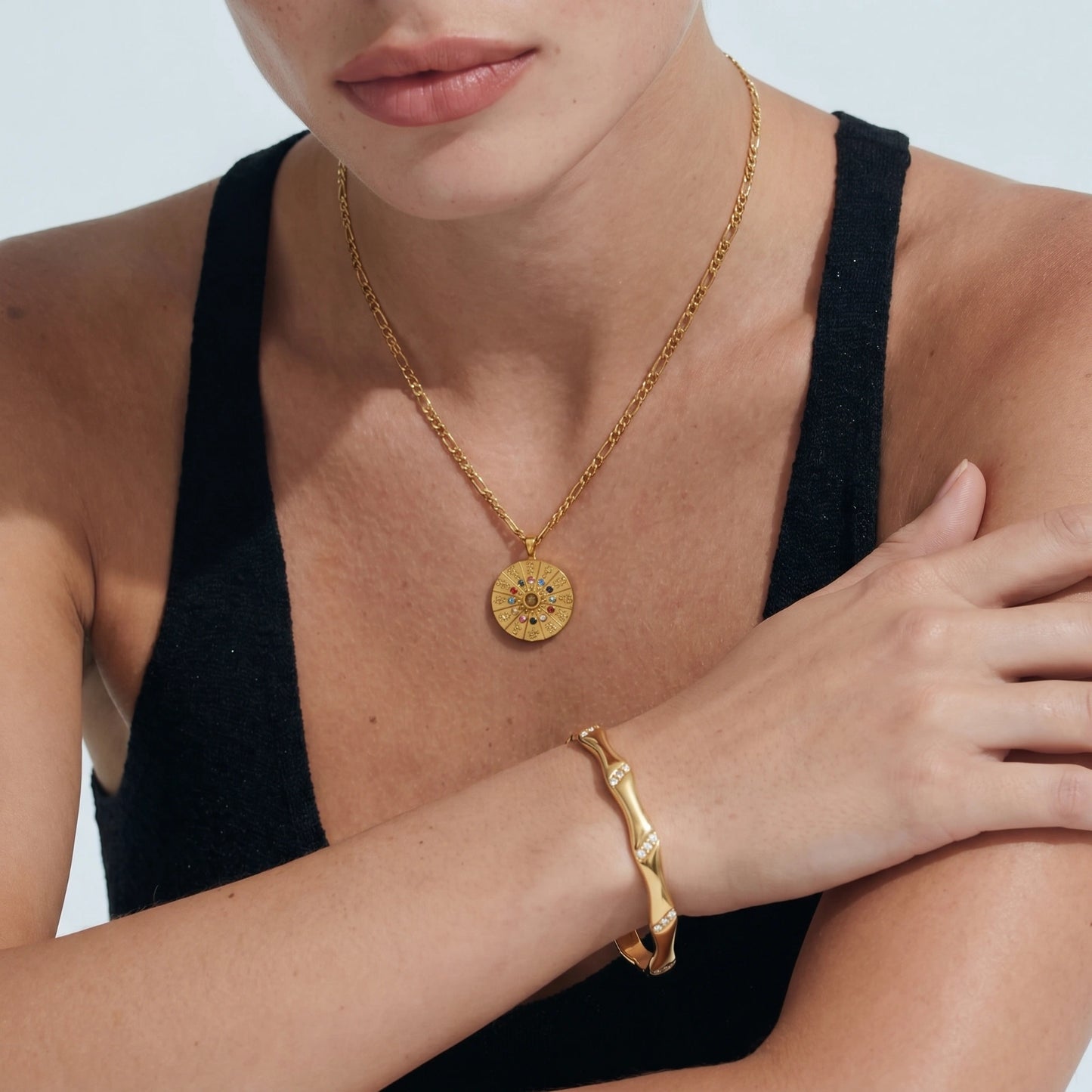 Zodiac Wheel Necklace by Mindful Elegance